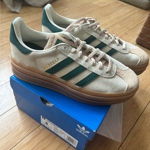 Adidas Gazelle Bold 'Cream Collegiate Green'